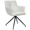 ARMLEHNSTUHL  in Eisen Cord  - Beige/Schwarz, Design, Textil/Metall (58/84/62,5cm) - Novel