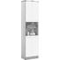HOCHSCHRANK - Chromfarben/Eichefarben, Design, Holzwerkstoff/Metall (50/195,5/33cm) - Xora HOCHSCHRANK - Chromfarben/Eichefarben, Design, Holzwerkstoff/Metall (50/195,5/33cm) - Xora