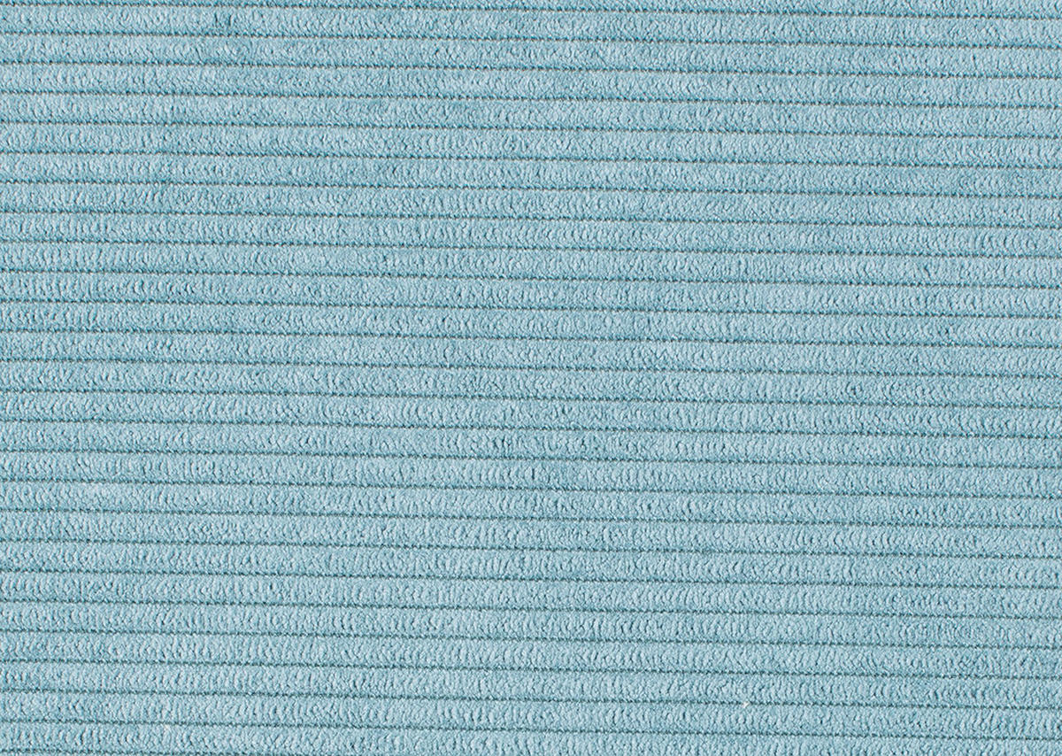 ECKSOFA  in Feincord Hellblau  188/288 cm  - Schwarz/Hellblau, Design, Kunststoff/Textil (188/288cm) - Welnova
