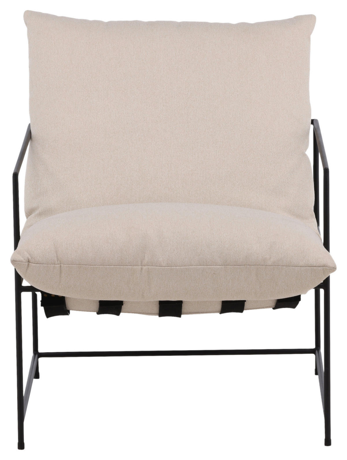 FÅTÖLJ i textil, metall vit  - vit, Design, metall/textil (68.5/97.5/90cm) - Livetastic