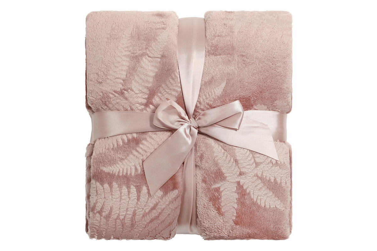 DECKE Farn 130/170 cm  - Rosa, Basics, Textil (130/170cm) - Novel