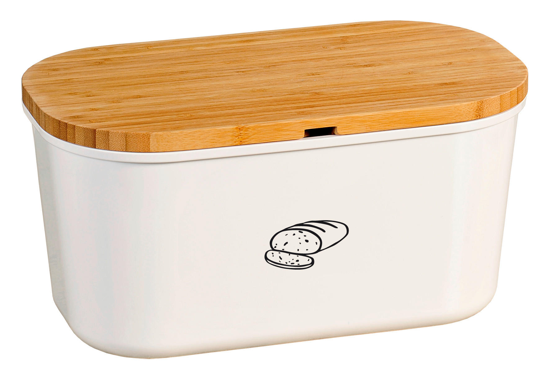 BROTKASTEN - Naturfarben/Weiß, Basics, Holz/Kunststoff (37/21/18.2cm) - Kesper