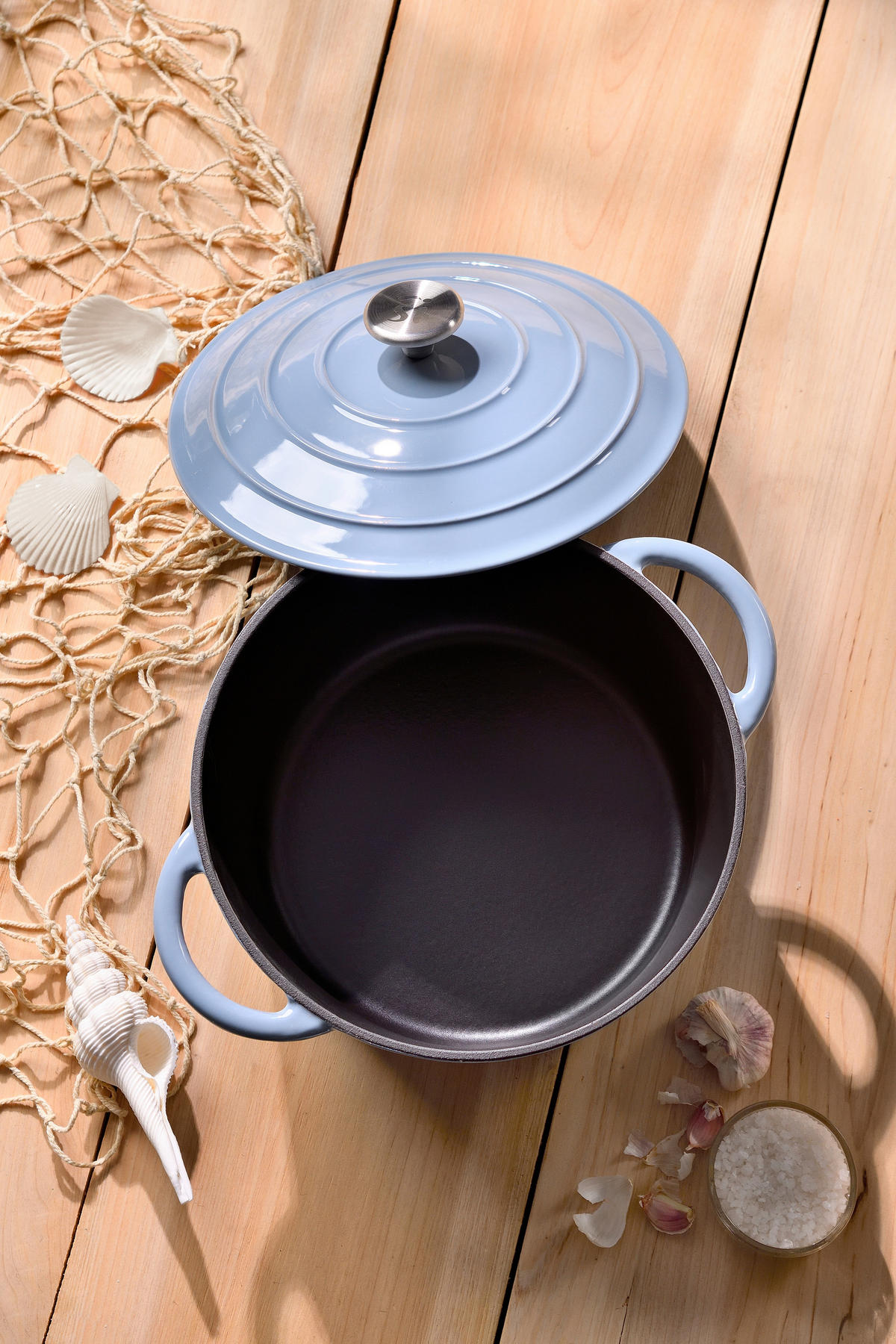 KASSEROLLE NOIA 5 l  - Pastellblau, Basics, Metall (25,5cm) - SAN IGNACIO