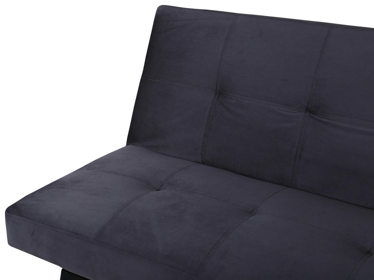 BÄDDSOFFA i mörkgrå  - mörkgrå, Design, metall/textil (180/80/55cm) - Livetastic