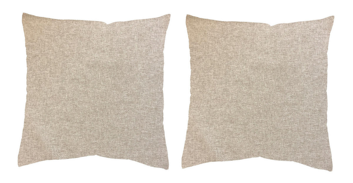 KISSENHÜLLEN-SET LUCIO 40/40 cm  - Sandfarben, Basics, Textil (40/40cm)