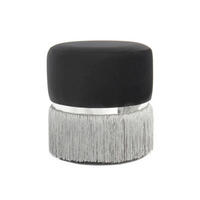 PALL i metall, textil, trämaterial grå, svart, silver  - silver/grå, Basics, metall/trämaterial (41/44,5/41cm) - Kayoom