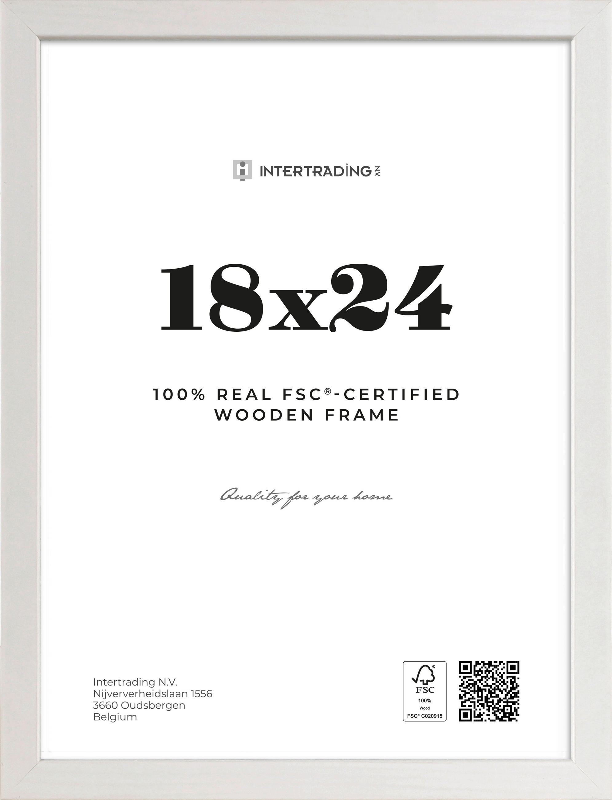 BILDERRAHMEN - Weiß, Basics, Glas/Holz (25,7/19,7/1,2cm)