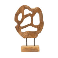 SKULPTUR - Braun, Basics, Holz (25/38/10cm)