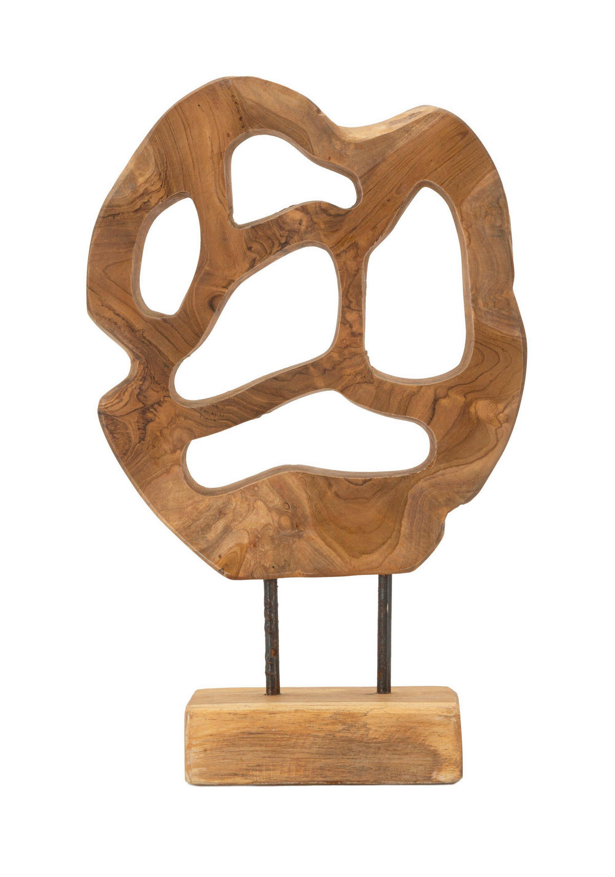 SKULPTUR - Braun, Basics, Holz (25/38/10cm)
