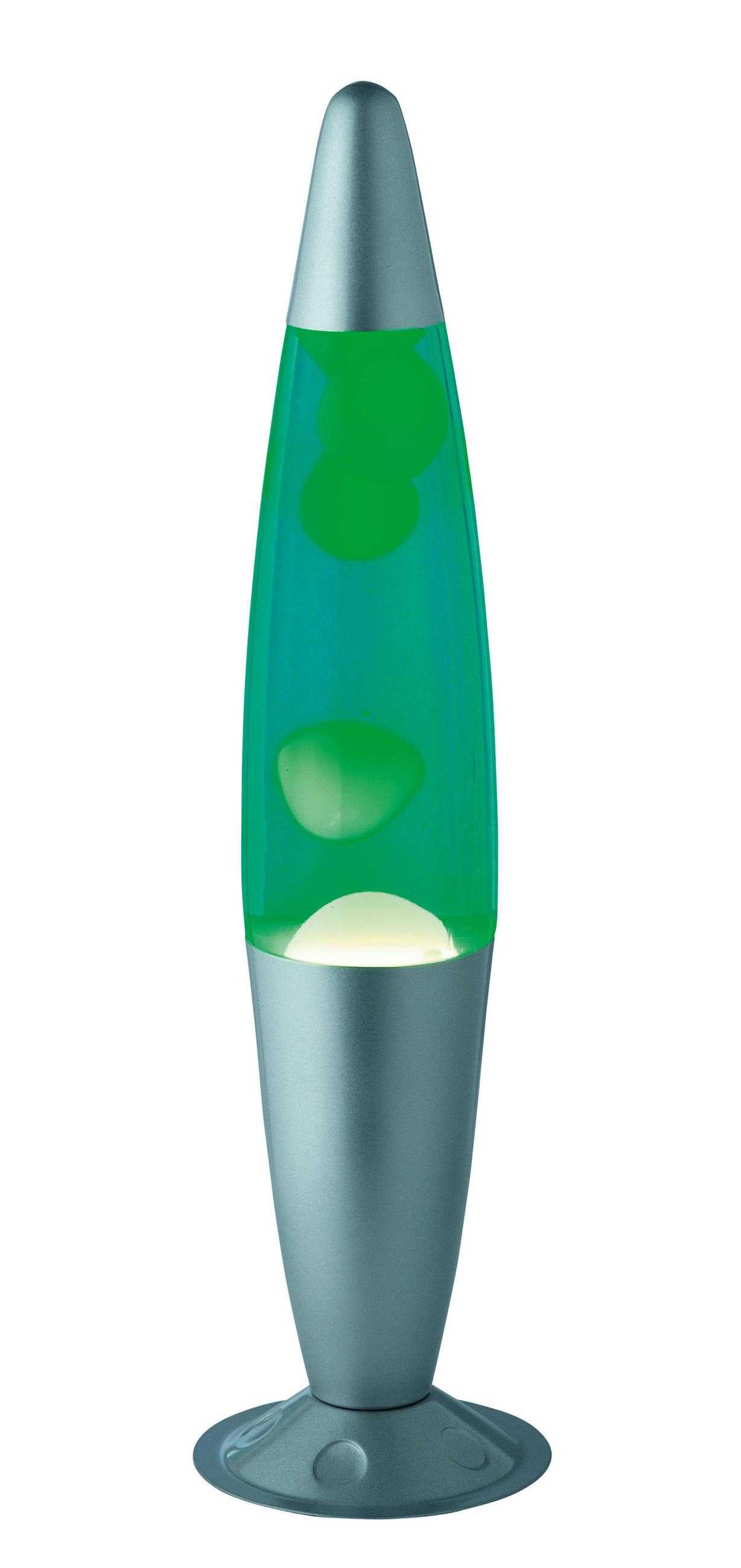 LÁVOVÁ LAMPA - modrá/žltá, Lifestyle, kov/sklo (10,2/42cm) - Xora
