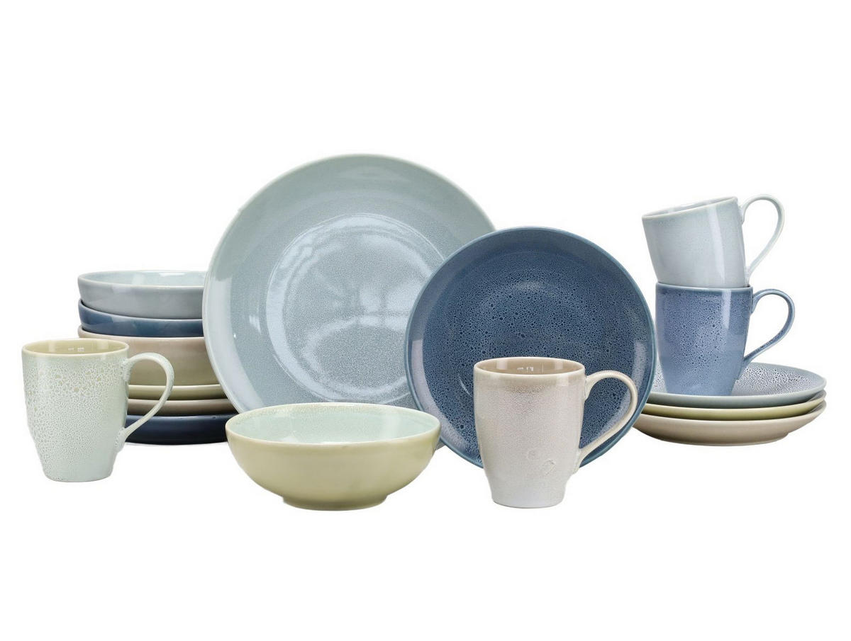 KOMBISERVICE Multicolor 16-teilig 4 Personen  - Multicolor, MODERN, Keramik - Creatable