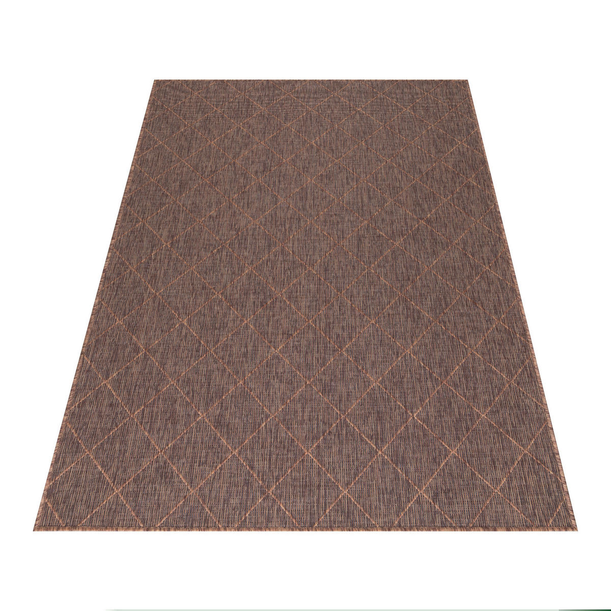 OUTDOORTEPPICH 120/170 cm Zagora Braun, Schwarz  - Schwarz/Braun, Basics, Textil (120/170cm) - Novel