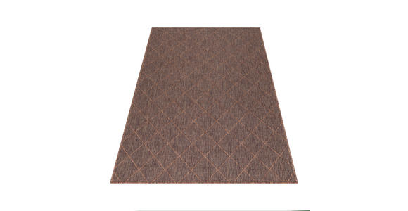 In- und Outdoorteppich 80/250 cm Zagora Braun, Schwarz - Schwarz/Braun, Basics, Textil (80/250cm) - Novel