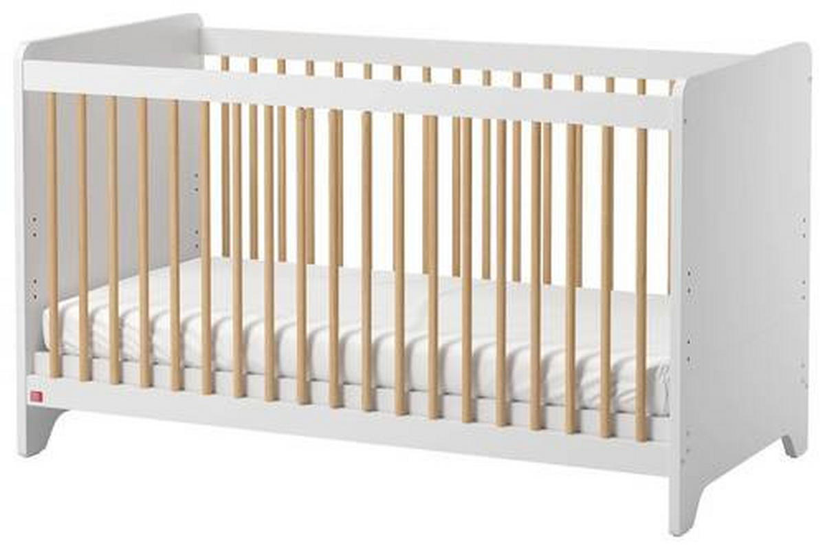 GITTERBETT Leaf 70/140 cm  - Weiß, MODERN (70/140cm) - MID.YOU