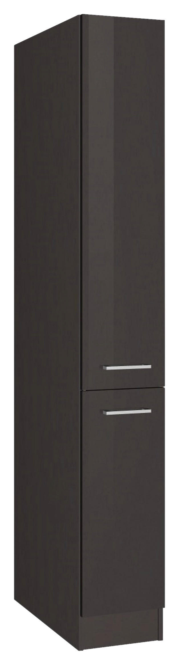APOTHEKERSCHRANK 30/200/60 cm  in Graphitfarben  - Silberfarben/Graphitfarben, MODERN, Holzwerkstoff/Metall (30/200/60cm) - Held