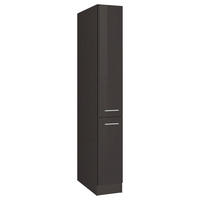 APOTHEKERSCHRANK 30/200/60 cm  in Graphitfarben  - Silberfarben/Graphitfarben, MODERN, Holzwerkstoff/Metall (30/200/60cm) - Held