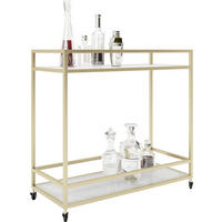 SERVIERWAGEN Goldfarben  - Goldfarben, Design, Glas/Metall (90/40/87cm) - Playboy