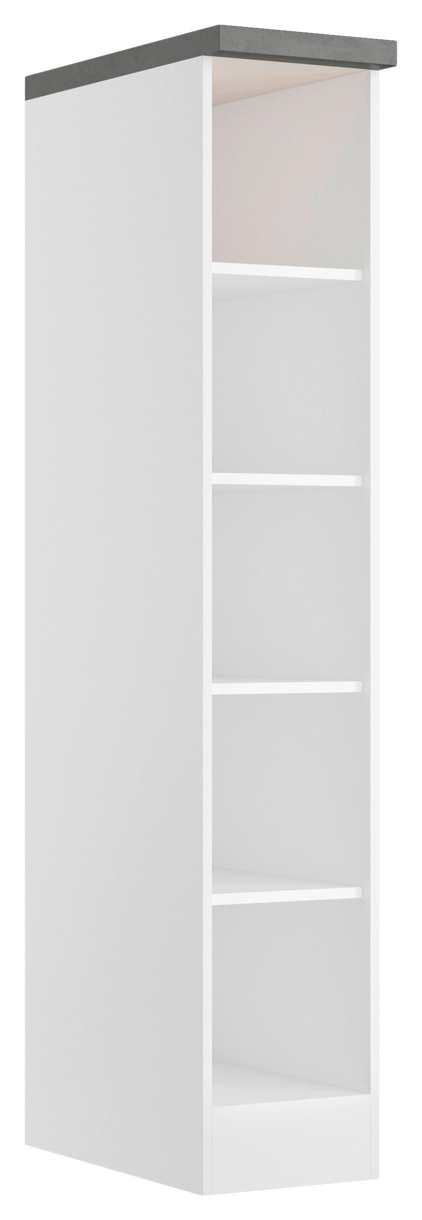 REGAL Grau, Weiß  - Weiß/Grau, LIFESTYLE, Holzwerkstoff (30/166/60cm) - Held