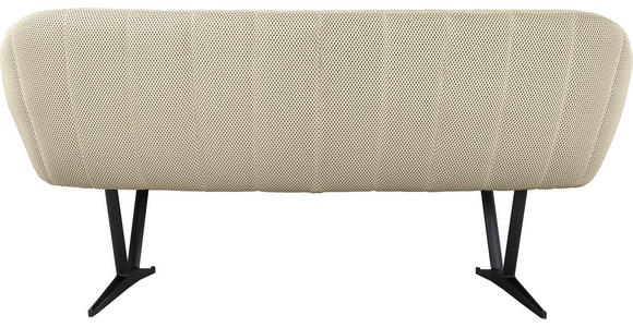 SITZBANK 182/84,5/75 cm  in Beige  - Beige/Schwarz, Design, Textil/Metall (182/84,5/75cm) - Novel