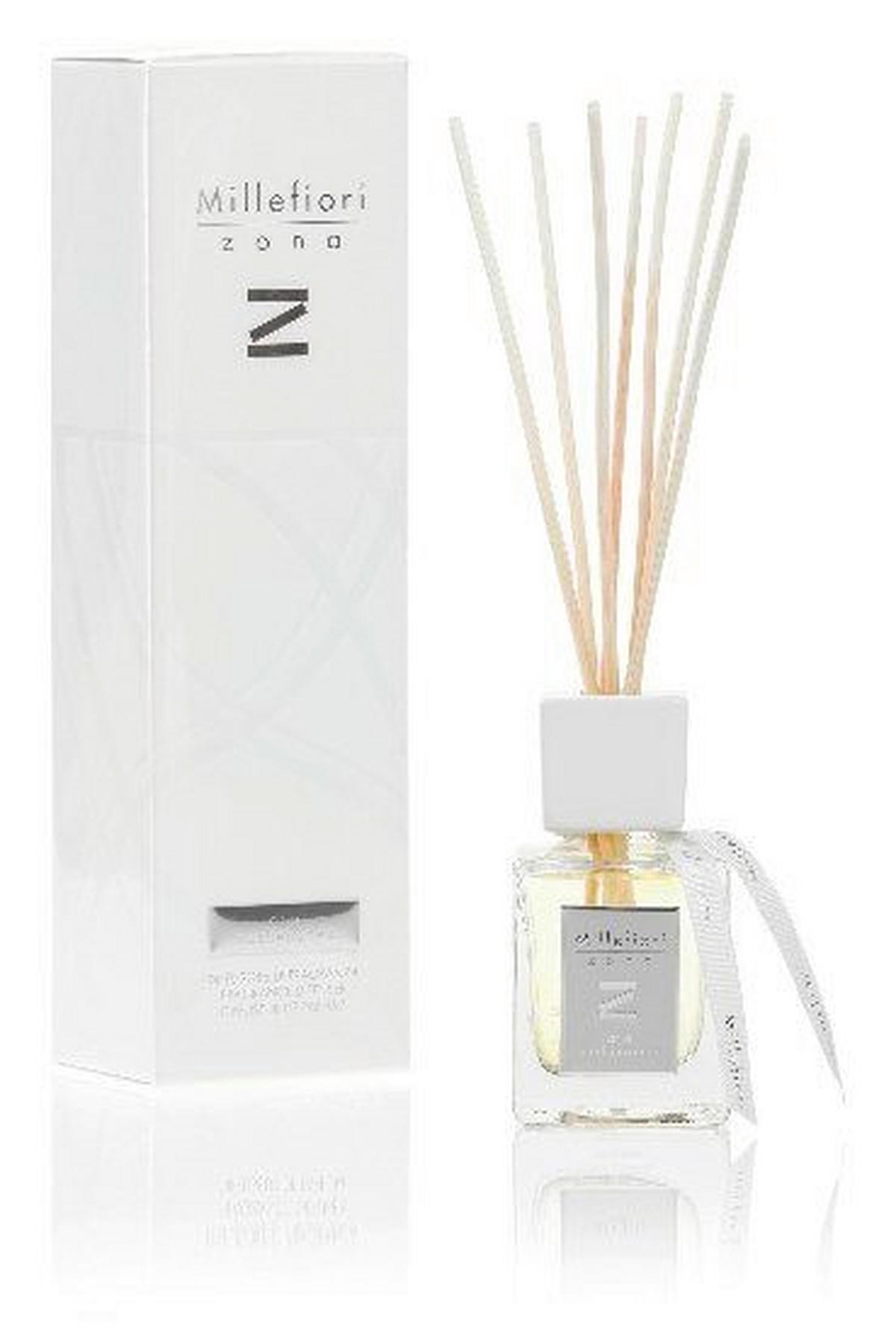 DIFFÚZOR  virágos  - fekete, Basics, műanyag/Üveg (6.2/25.5/6.2cm)