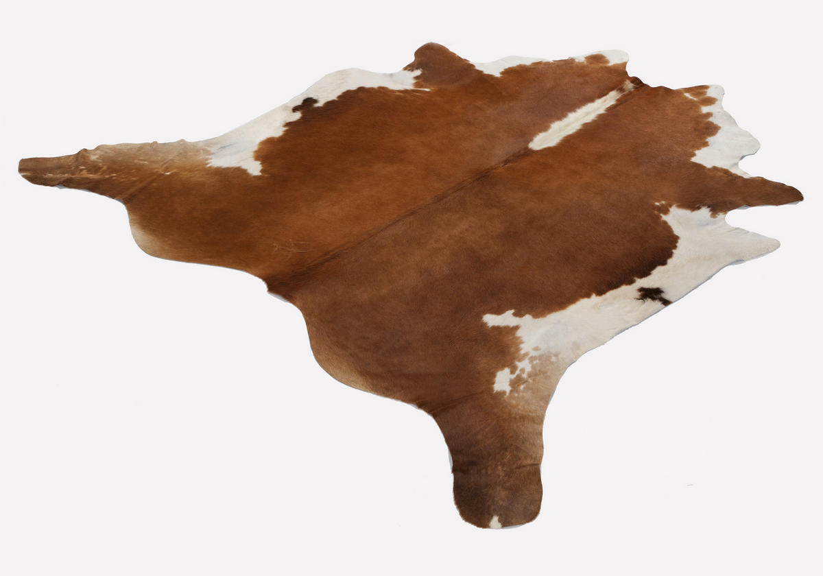 RINDERFELL 200/230 cm Hereford Braun, Weiß  - Braun/Weiß, LIFESTYLE, Leder/Fell (200/230cm) - Linea Natura