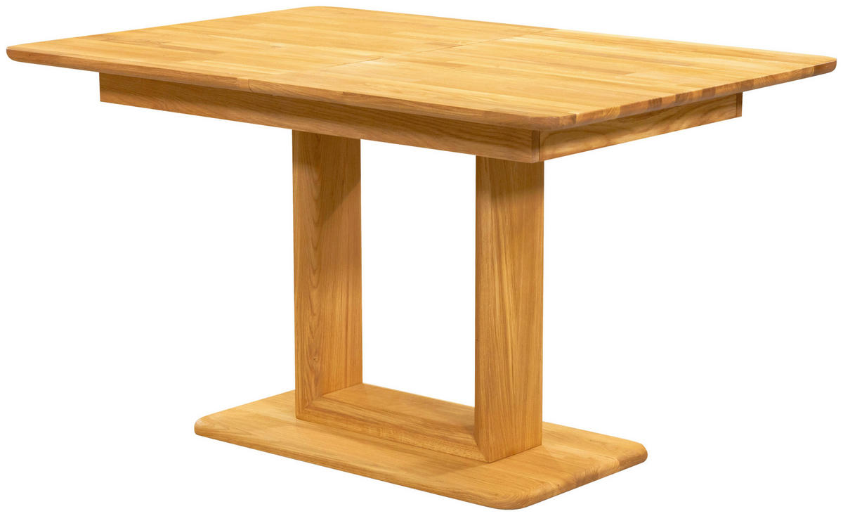 ESSTISCH Eiche vollmassiv rechteckig Eichefarben  - Eichefarben, KONVENTIONELL, Holz (130-180/90/75cm) - Linea Natura