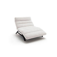 RELAXLIEGE Chenille Platinfarben  - Platinfarben/Schwarz, Design, Textil/Metall (120/54-113/158-198cm) - Pure Home Lifestyle