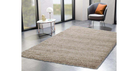 HOCHFLORTEPPICH 200/200 cm Fashion Shaggy  - Beige, Basics, Textil (200/200cm) - Novel