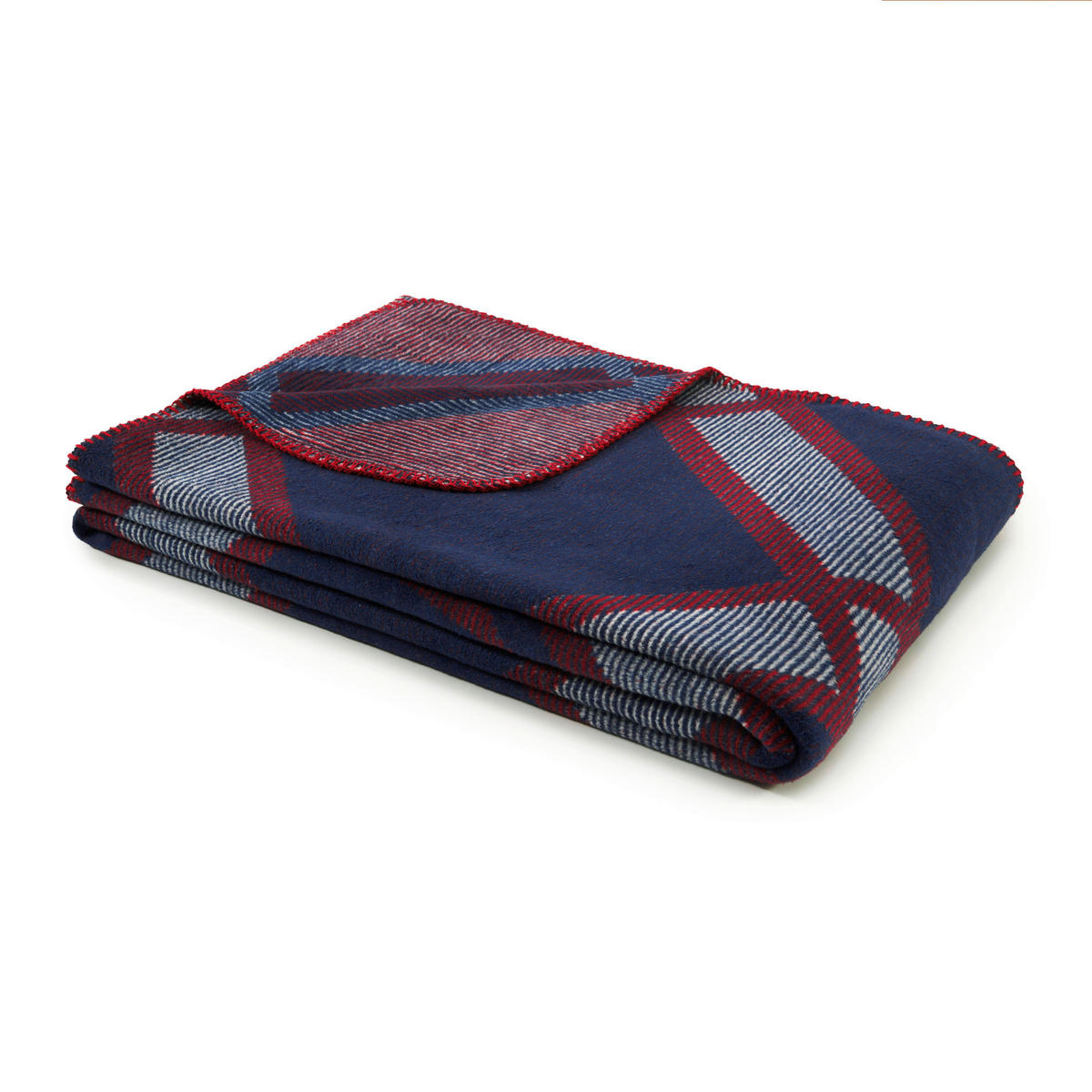 WOHNDECKE Ribbon Spirit 150/200 cm  - Dunkelblau, Basics, Textil (150/200cm) - Tommy Hilfiger