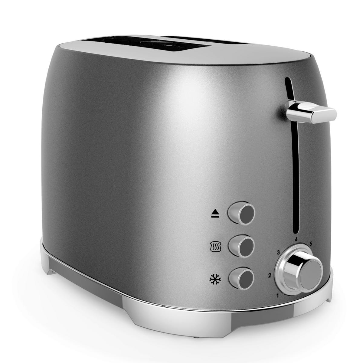 TOASTER  - Dunkelgrau, KONVENTIONELL, Kunststoff/Metall (30,3/18,4/19,6cm) - Homeware Profession.