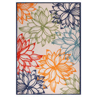 STAZA 80/200 cm   višebojno, bijela  Floral  - bijela/višebojno, Lifestyle, tekstil/plastika (80/200cm)