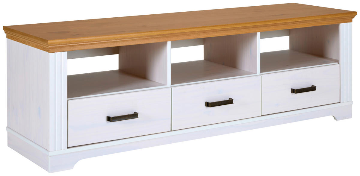 LOWBOARD 166/53/48 cm  - Eichefarben/Schwarz, MODERN, Holz/Metall (166/53/48cm) - Livetastic