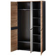 GARDEROBENSCHRANK  in 105/192/38 cm  - Graphitfarben/Eiche Artisan, Design, Glas/Holzwerkstoff (105/192/38cm) - Voleo