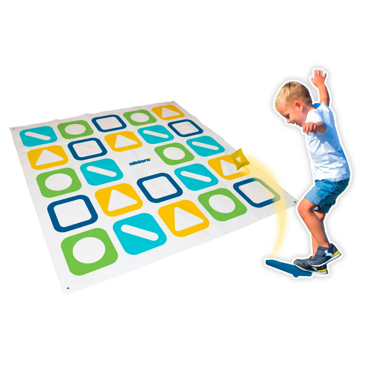 OUTDOORSPIEL XXL Kick & Darts  - Multicolor, Basics, Kunststoff/Textil (160/160cm) - alldoro