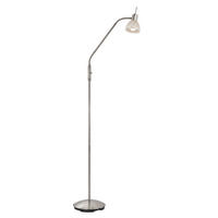 STEHLEUCHTE - Weiss/Alabasterfarben, Konventionell, Glas/Kunststoff (23/150cm) - Globo