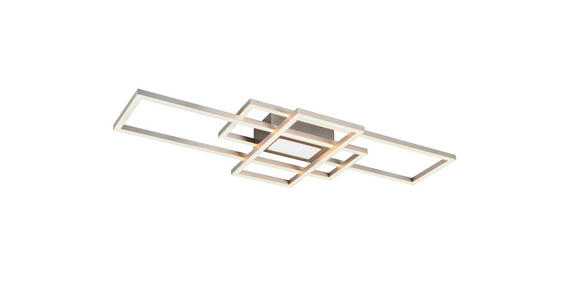 LED-DECKENLEUCHTE Irvine 70/30/6,2 cm  - Nickelfarben, Design, Kunststoff/Metall (70/30/6,2cm) - Novel