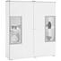 HIGHBOARD 120/140/37 cm - Eichefarben/Weiß, Design, Glas/Holzwerkstoff (120/140/37cm) - Novel HIGHBOARD 120/140/37 cm - Eichefarben/Weiß, Design, Glas/Holzwerkstoff (120/140/37cm) - Novel