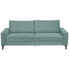 3-SITZER-SOFA in Flachgewebe Salbeigrün  - Salbeigrün/Schwarz, Design, Textil/Metall (218/86/97cm) - Hom`in