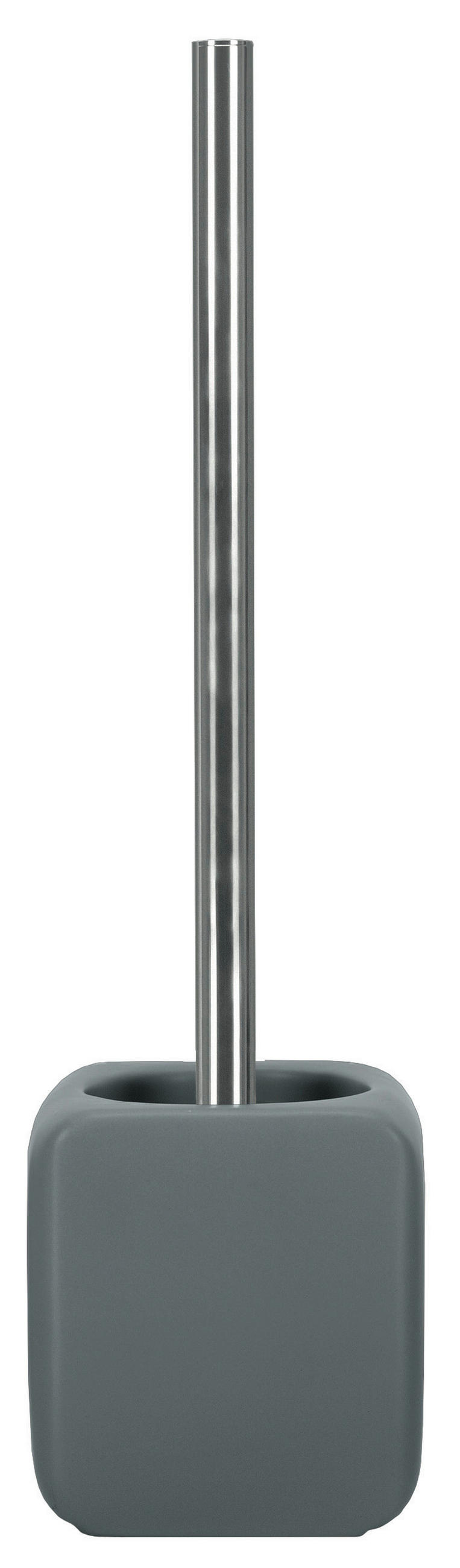 WC SADA - ŠTĚTKA A DRŽÁK - antracitová, Basics, plast (10,8/38/10,8cm) - Kleine Wolke