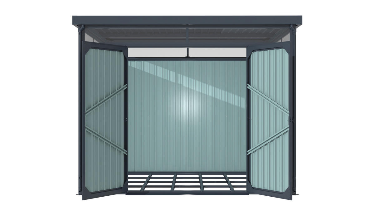 GERÄTEHAUS 276/226/245 cm  - Anthrazit, Basics, Metall (276/226/245cm)