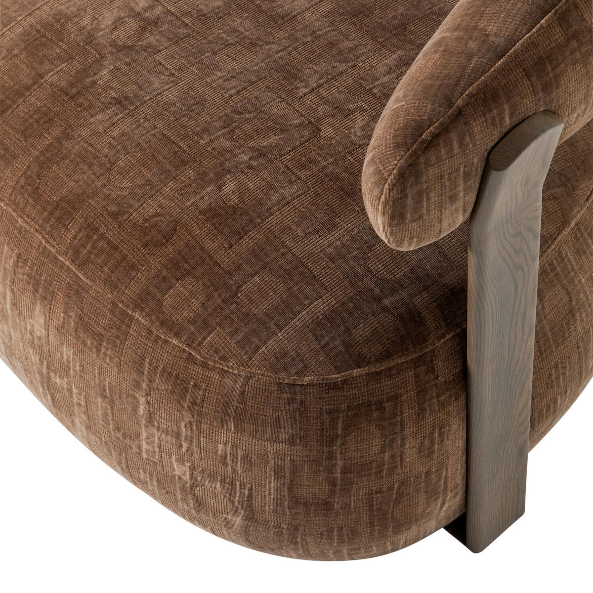 SESSEL in Webstoff Braun  - Schwarz/Braun, MODERN, Holz/Kunststoff (82/78/73cm) - Livetastic