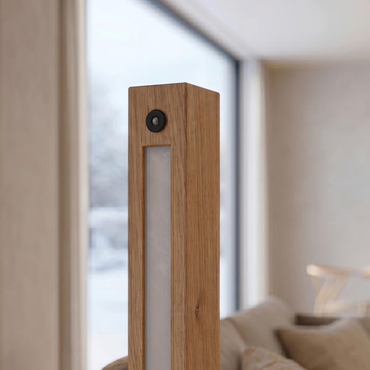 LED-STEHLEUCHTE Lucy 155/20/20 cm  - Eichefarben, Basics, Holz (155/20/20cm) - Ambiente
