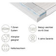 KALTSCHAUMMATRATZE 90/200 cm  - Weiß, Basics, Textil (90/200cm) - Dieter Knoll