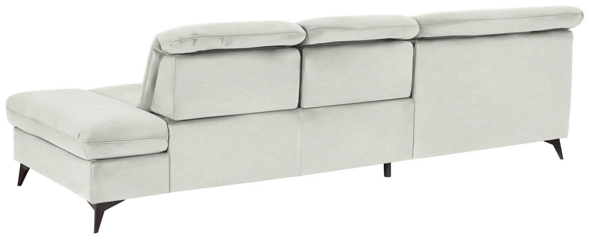 ECKSOFA  in Chenille Naturfarben  198/288 cm  - Schwarz/Naturfarben, Design, Textil/Metall (198/288cm) - Beldomo Style