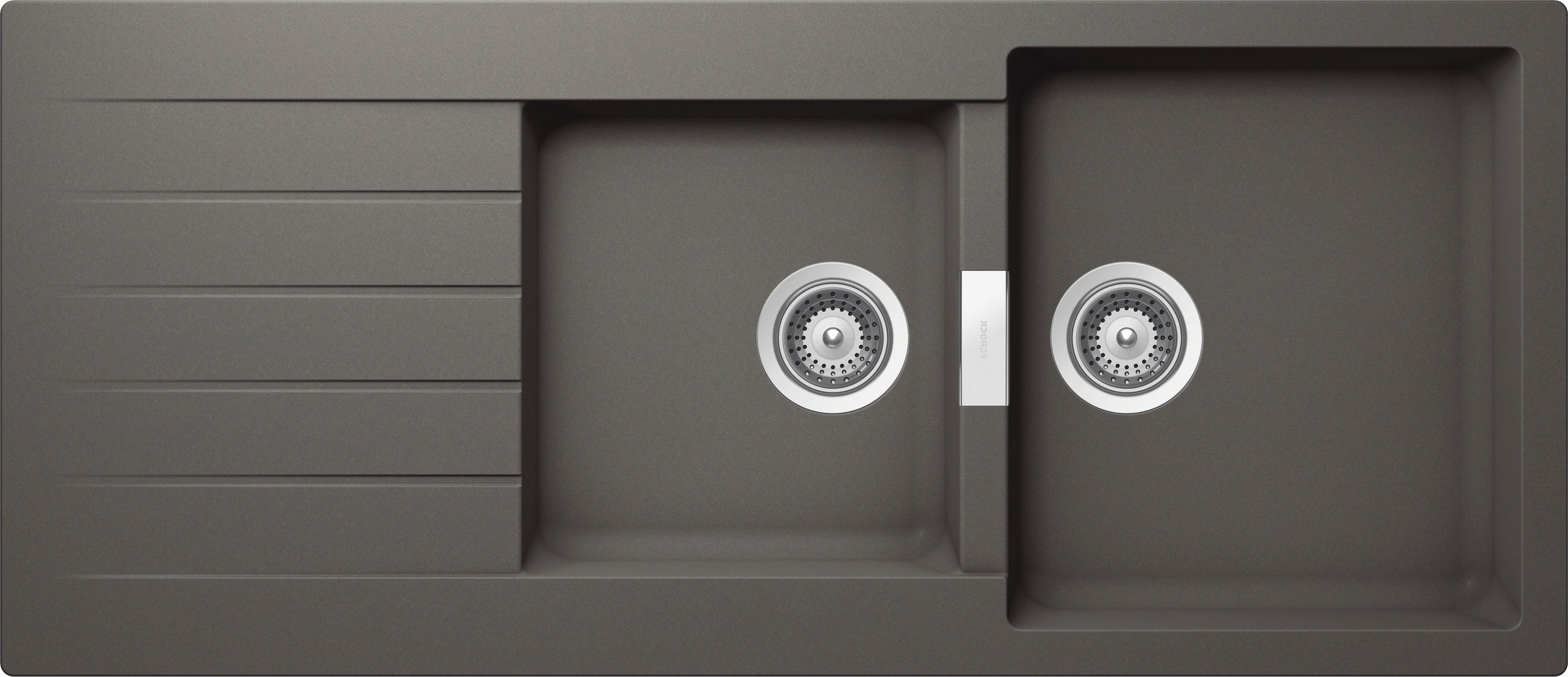 SPÜLE SIGD200ASIL  - Grau, Basics, Stein (116/50cm) - Schock