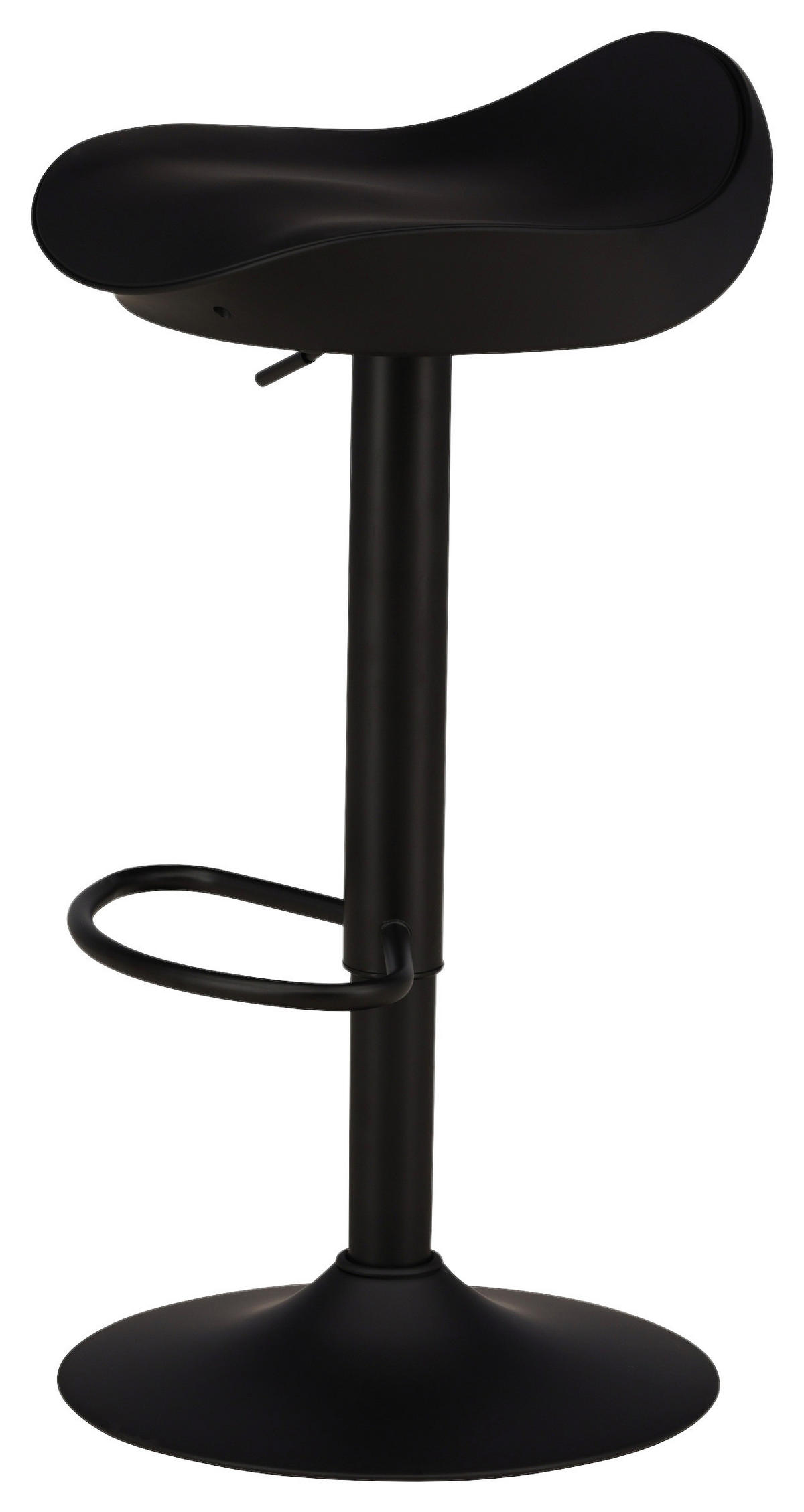 BARHOCKER-SET in Schwarz  - Schwarz, Design, Kunststoff/Metall (40/69/38cm) - Livetastic