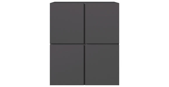 HIGHBOARD  99,4/119,4/39,8 cm  - Anthrazit/Schwarz, Design, Holzwerkstoff/Kunststoff (99,4/119,4/39,8cm) - Xora