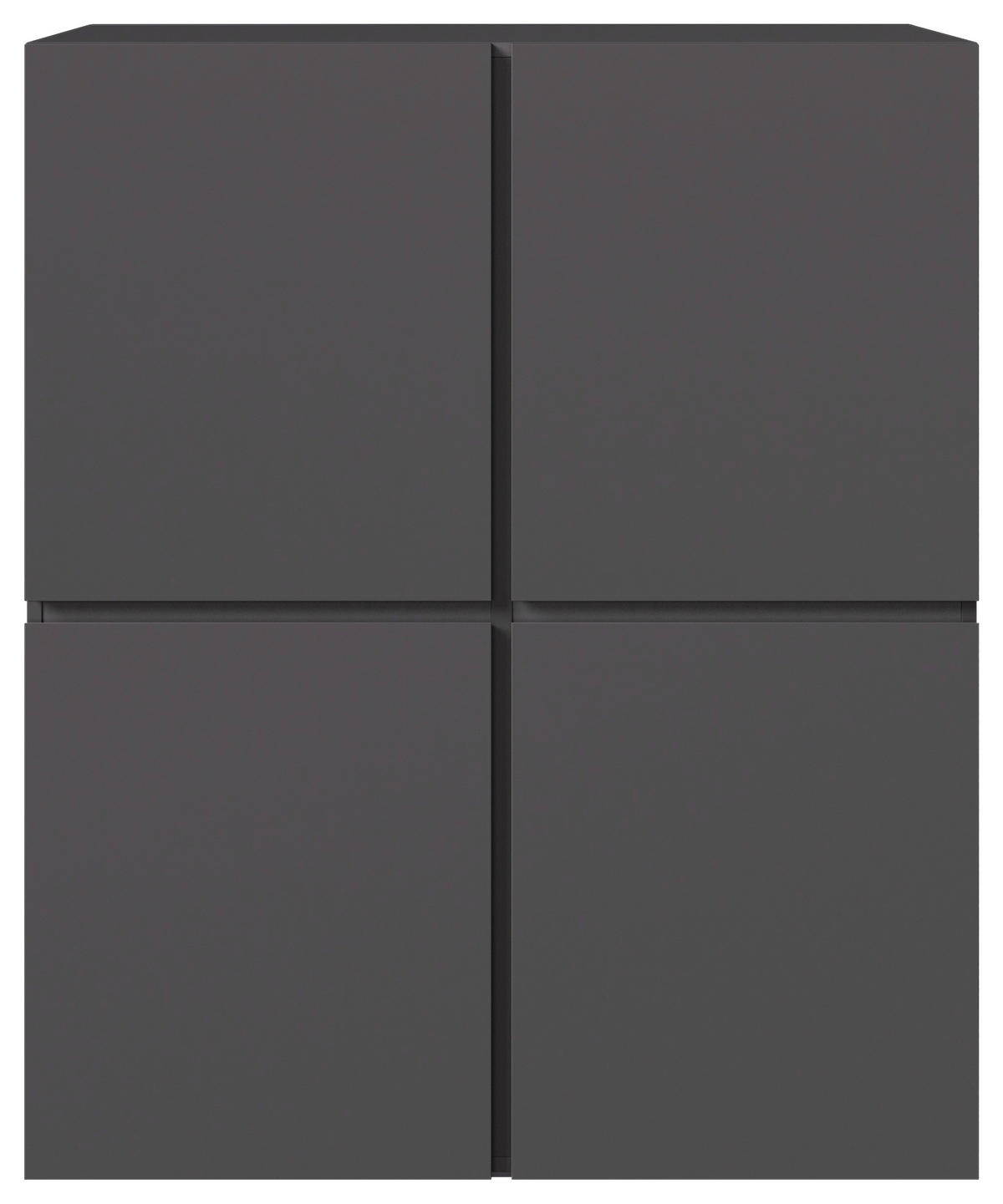 HIGHBOARD  99,4/119,4/39,8 cm  - Anthrazit/Schwarz, Design, Holzwerkstoff/Kunststoff (99,4/119,4/39,8cm) - Xora