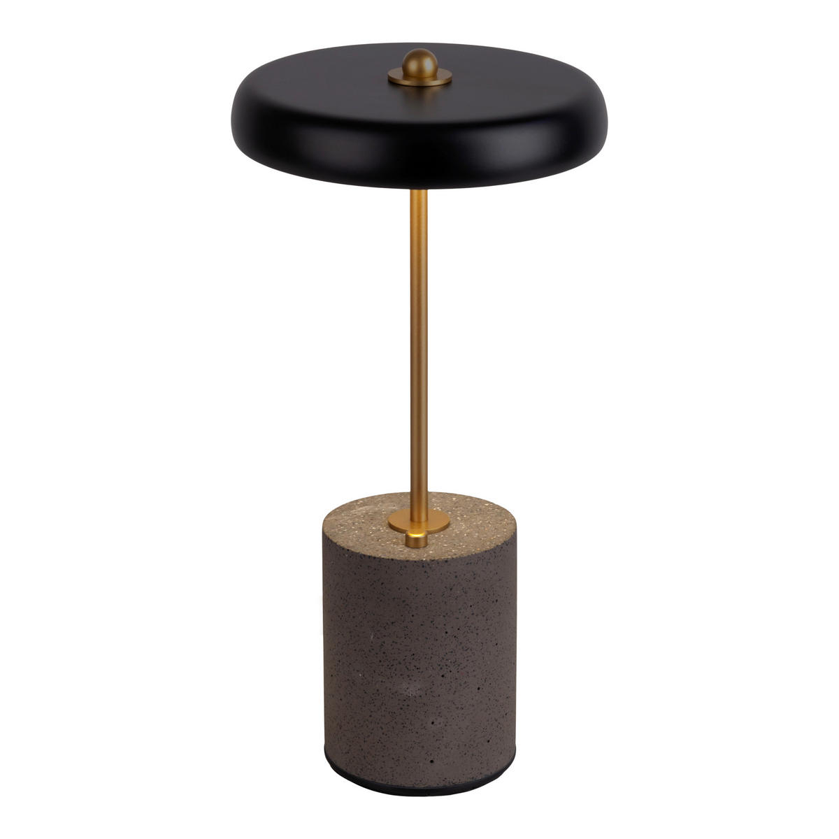 AKKU-TISCHLEUCHTE Seta 15/30 cm   - Goldfarben/Schwarz, Design, Metall (15/30cm) - Näve
