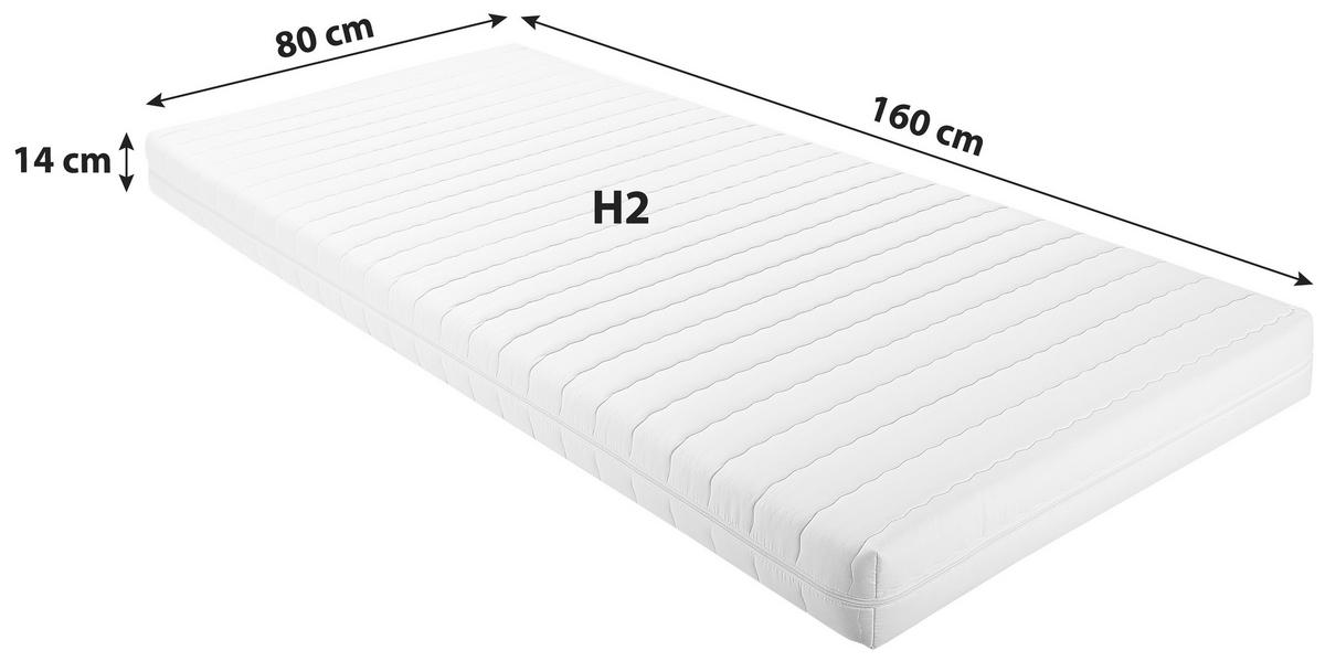 Babymatratze Med Allergen MED ALLERGEN 80/160 cm  - Weiss, Modern, Textil (80/160cm) - MID.YOU